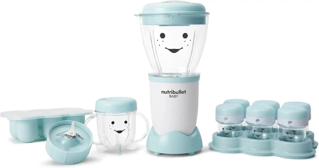 NBY-50100 Baby Complete Food-Making System, 32-Oz, White, Blue, Clear Nova Trendz