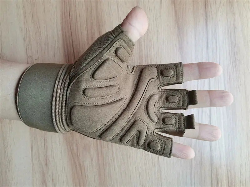 Half Finger Bodybuilding Gym Gloves Weightlifting Dumbbell Kettlebell Training Workout Fitness Gloves For Man  Women Nova Trendz