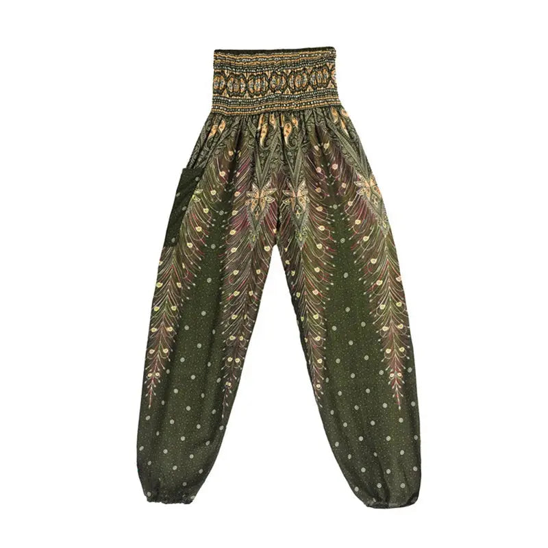 Yoga Pants Women Hippie Harem Printed Leggings Boho High Waisted Pantalone De Mujer Cintura Alta Calca Feminina Beach - Nova Trendz