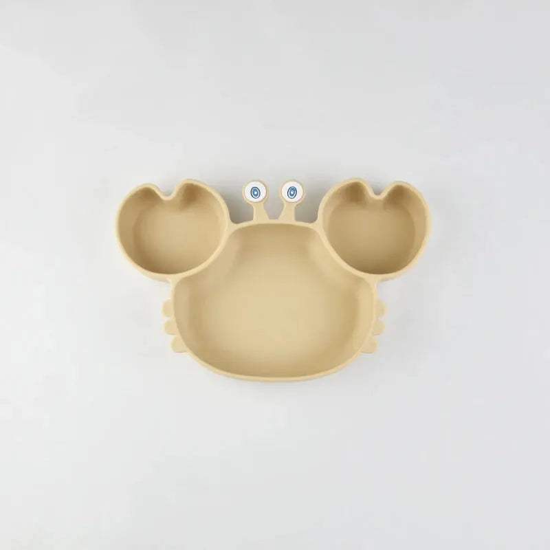Food Grade Silicone Meal Plate Cartoon Toddler Plates Independent Feeding Training Anti-Drop Complementary Food Bowl Baby Stuff Nova Trendz
