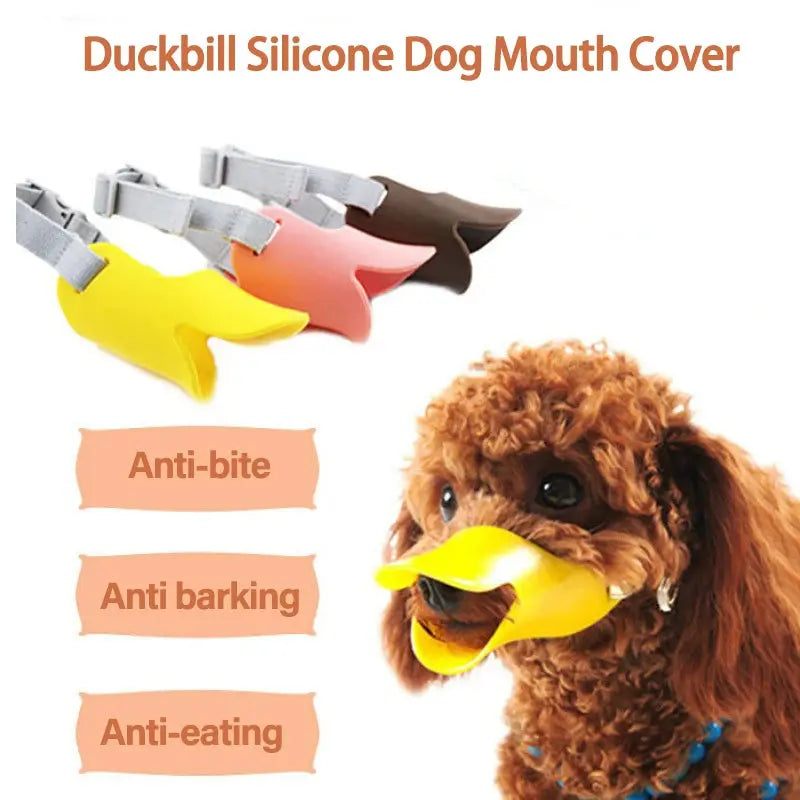 Dog Muzzle Silicone Duck Muzzle Mask for Pet Dogs Anti Bite Stop Barking Small Medium Large Dog Mouth Muzzle Pet Dog Supplies - Nova Trendz