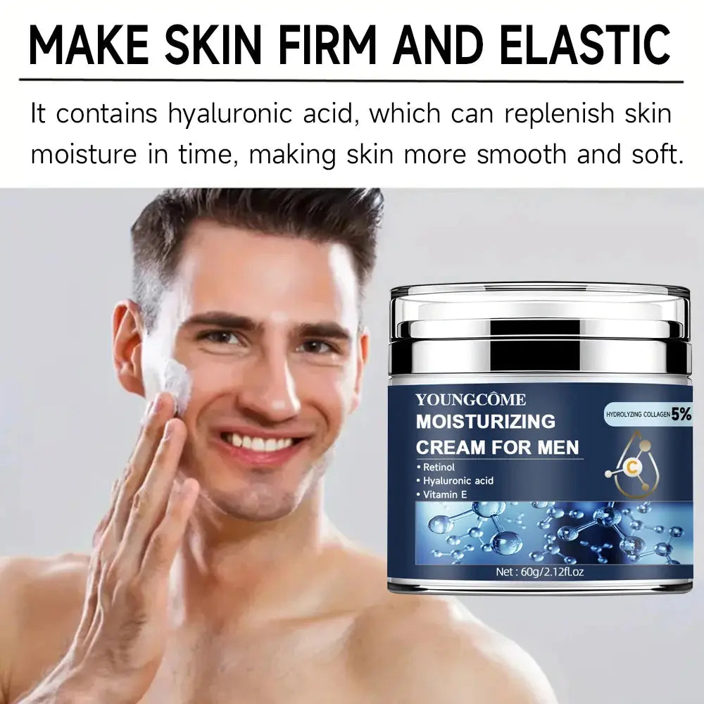 Men's Collagen moisturizing cream with retinol and vitamins, Anti-wrinkle Repair,fade fine lines,hyaluronic acid facial skincare - Nova Trendz