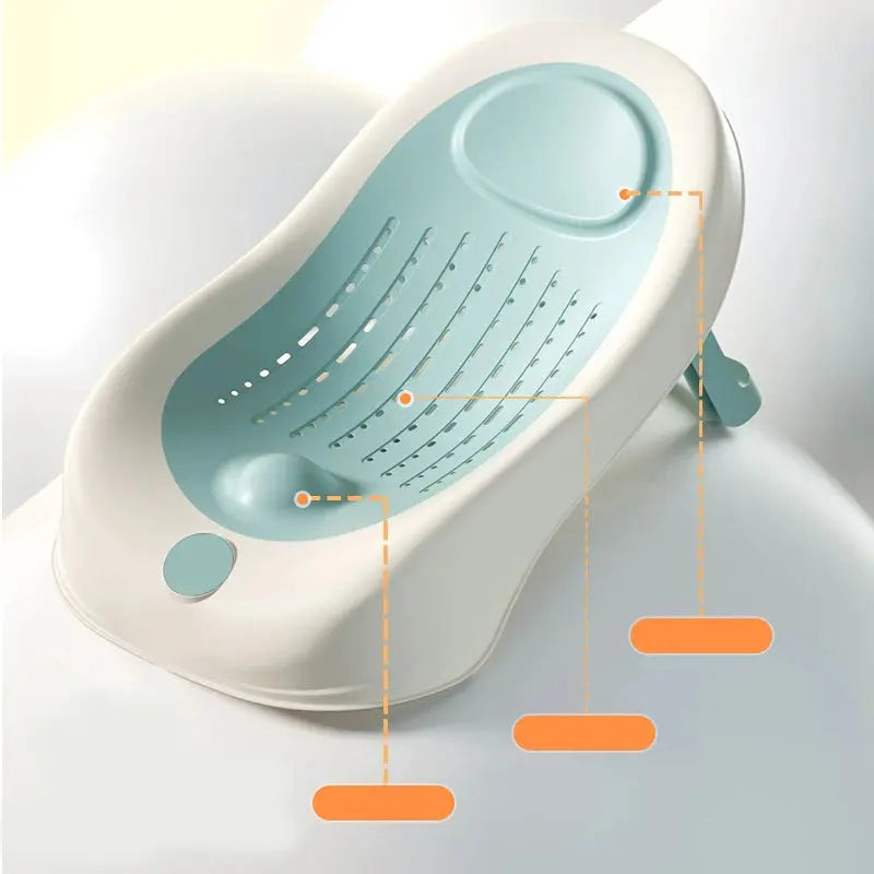Simple Baby Bath Tub Rack Foldable Bathtub for Babies Bathtubs Anti Slip Holder Newborn Shower Net Seat Infants Care Accessories Nova Trendz