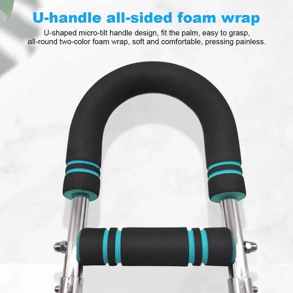 Twister Arm Exerciser with Foam Handle Adjustable Spring Workout Bar Forearm Triceps Chest Expander Portable Fitness Equipment Nova Trendz