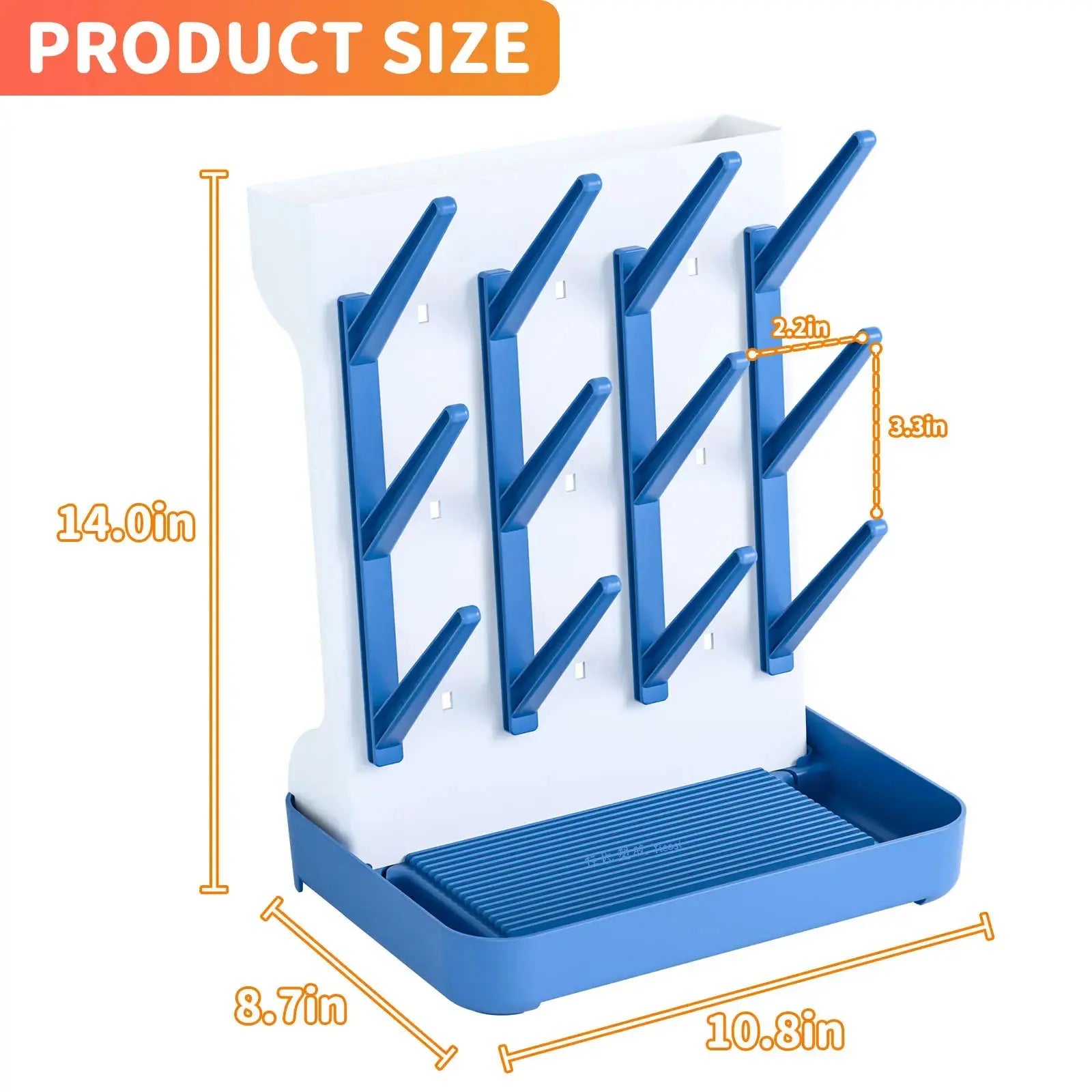 Baby Bottle Drying Rack Vertical Bottle Dryer Rack Holder Organizer Space Saving Standing Drying Rack for Baby Bottles and Cup Nova Trendz