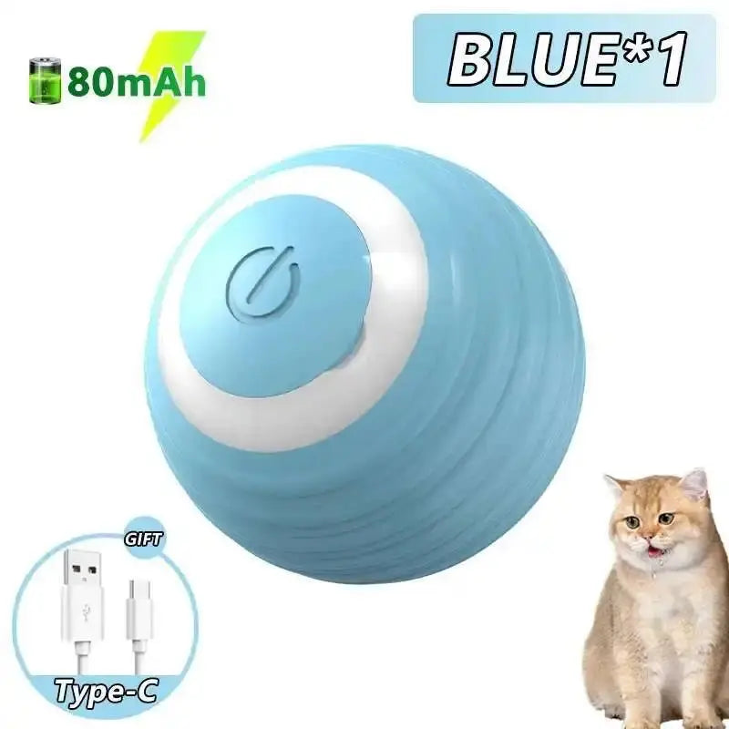 Smart Dog Toy Ball Electronic Interactive Pet Toy Ball USB Automatic Bouncing Rolling Toy Ball With RGB Lights Puppy Cat Product - Nova Trendz