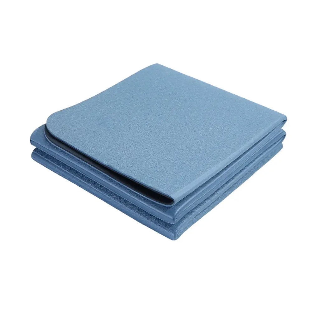 180cmx57cmx0.4cm TPE Folding Yoga Mat Portable Non-Slip Shock-Absorbent Noise-Free Convenient for Home Travel Fitness Exercise Nova Trendz