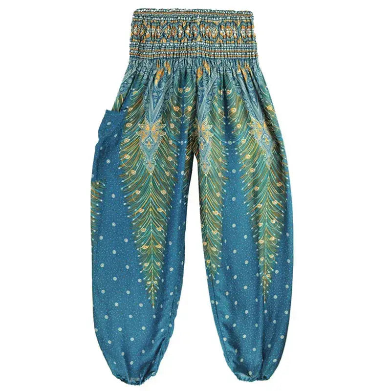 Yoga Pants Women Hippie Harem Printed Leggings Boho High Waisted Pantalone De Mujer Cintura Alta Calca Feminina Beach - Nova Trendz