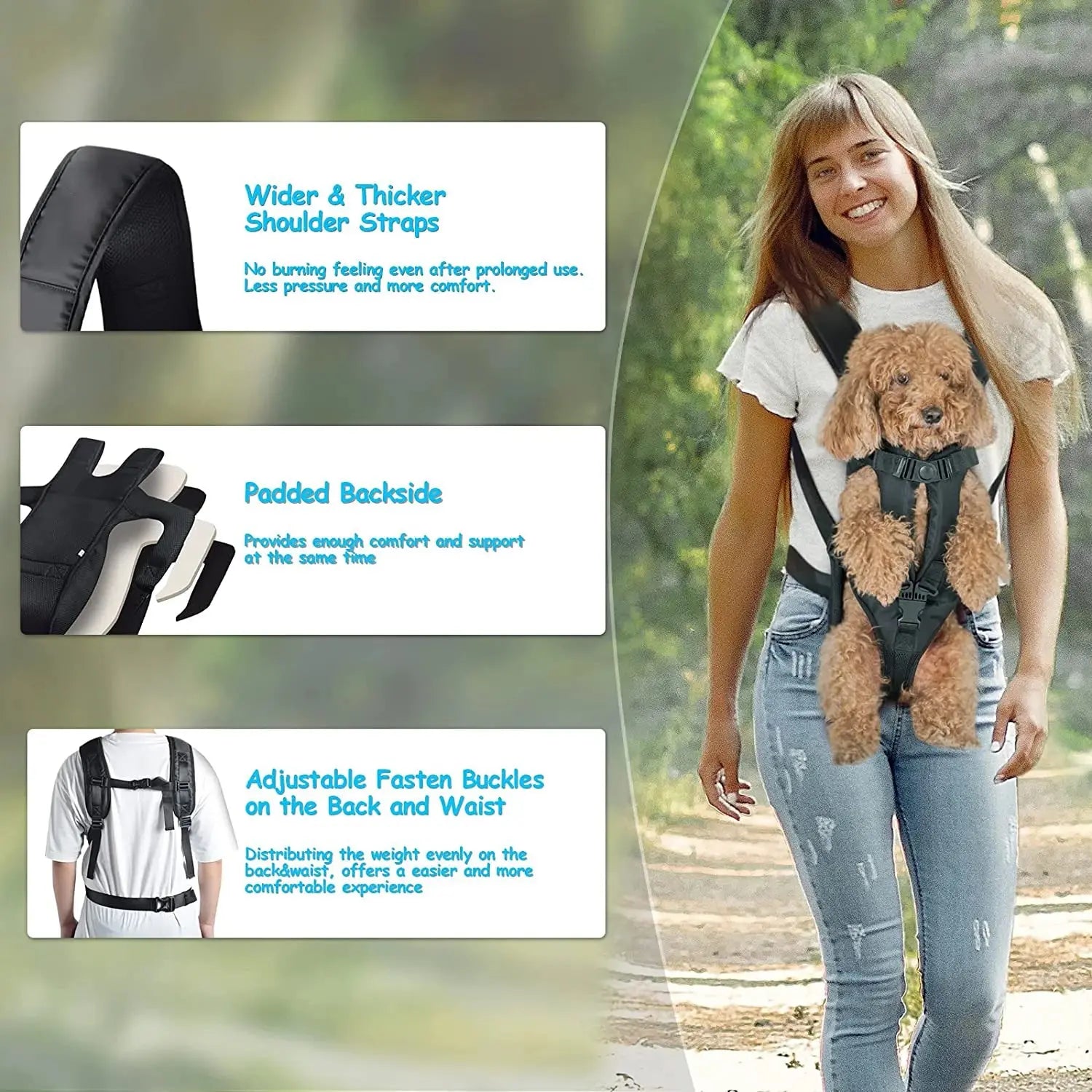 Pet Backpack Carrier For Cat Dogs Front Travel Dog Bag Carrying For Animals Small Medium Dogs Bulldog Puppy Mochila Para Perro - Nova Trendz