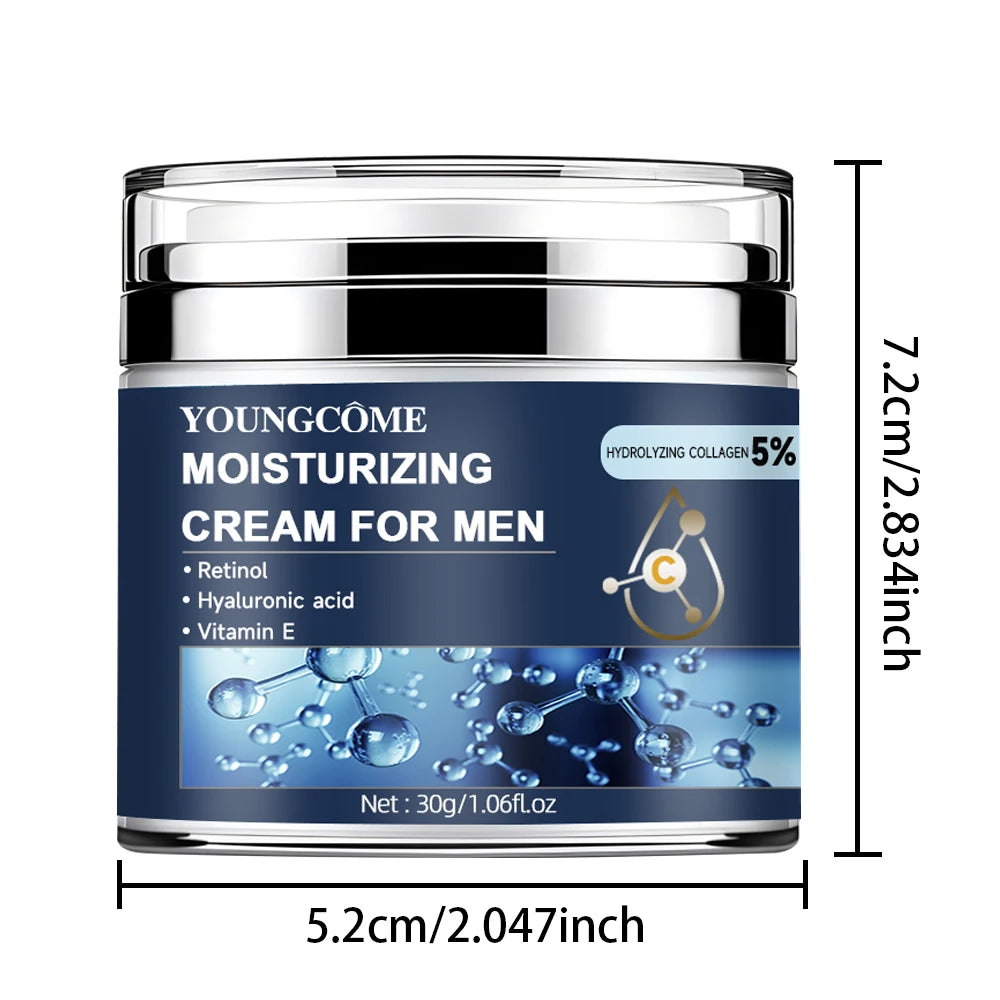 Men's Collagen moisturizing cream with retinol and vitamins, Anti-wrinkle Repair,fade fine lines,hyaluronic acid facial skincare