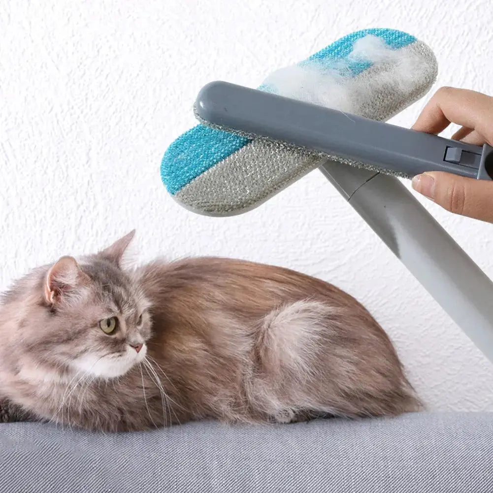 Long Handle Pet Hair Remover Brush 3 in 1  Static Dog Cat Hair Cleaner Cat Tree Bed Carpet Cat Furniture Cleaning Pet Supplies Nova Trendz