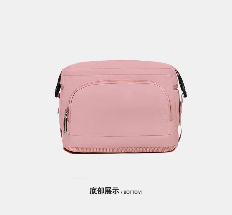 Mummy Bag Nappy Backpack Large Capacity Multifunction Cabin Bag with Shoe Storage Multilayer Separation Waterproof Diaper Bags