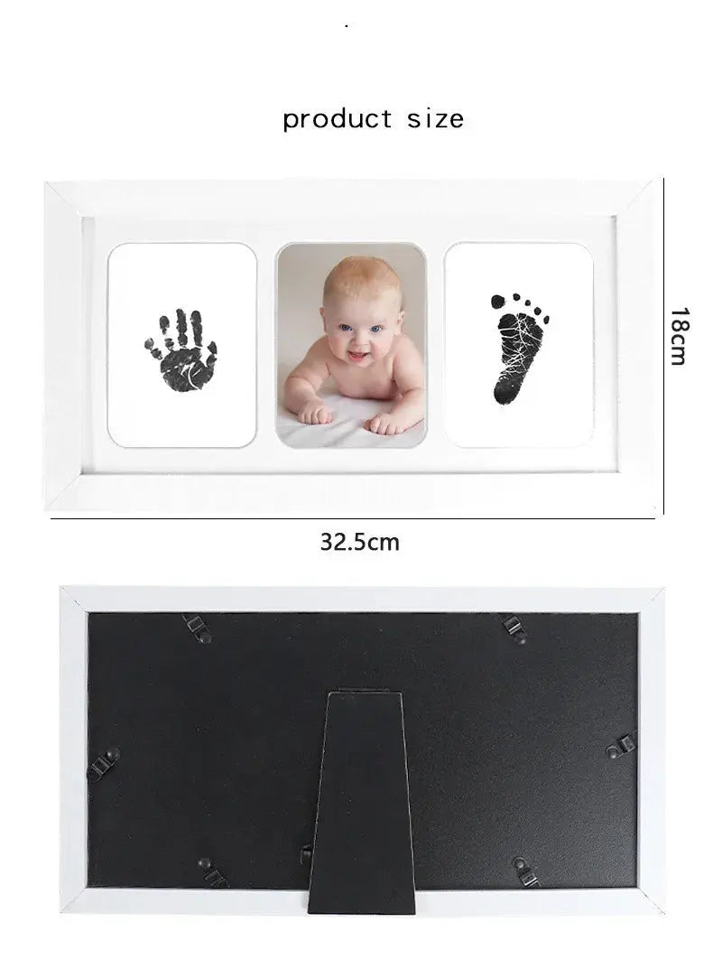 Newborn Baby DIY Hand And Footprint Kit Ink Pads Photo Frame Handprint Toddlers Souvenir Accessories Safe Clean Baby Shower Gift Nova Trendz