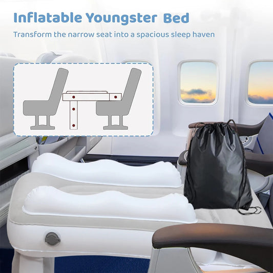 New Baby Comfort Sleep Inflatable Mattress Kids Car Outdoor Universal Camping Travel Lightweight Flocked Air Mattress