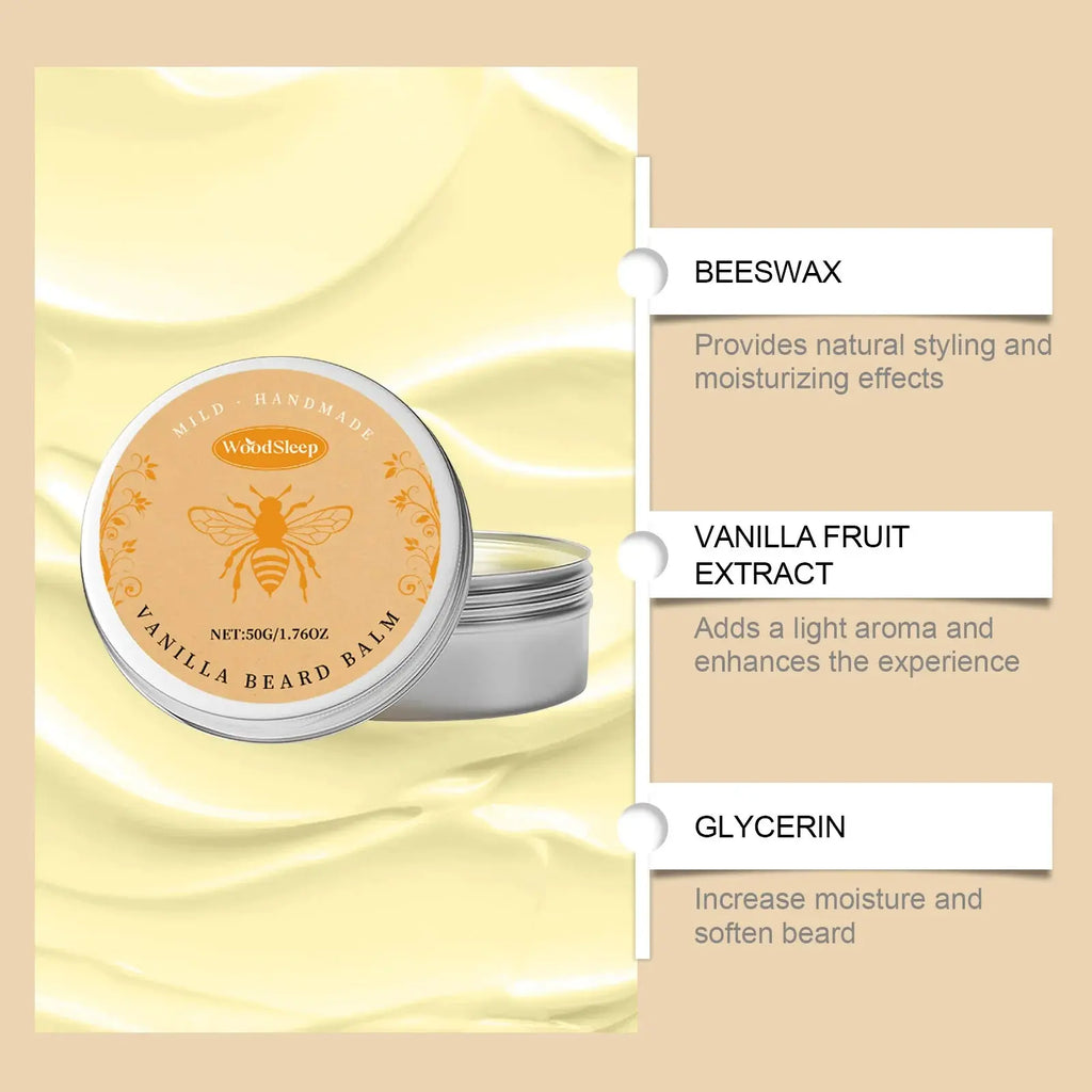 Beard Care Cream Moisturizing Facial Hair Growth Dashing Soften Moustache Beard Grooming Product Gentlemen Beard Styling Wax Nova Trendz