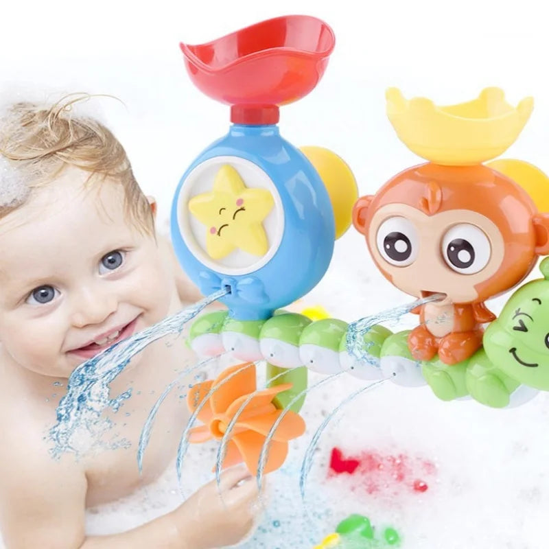 Bath Toys for Toddlers Age 1 2 3 Year Old Girl Boy Preschool New Born Baby Bathtub Water Toy Durable Interactive Infant Toy