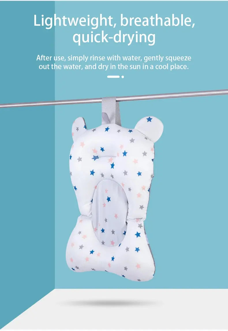 Baby shower lying down, baby shower artifact can sit and lie down, newborn net bag bath pad, bathtub floating pad Nova Trendz