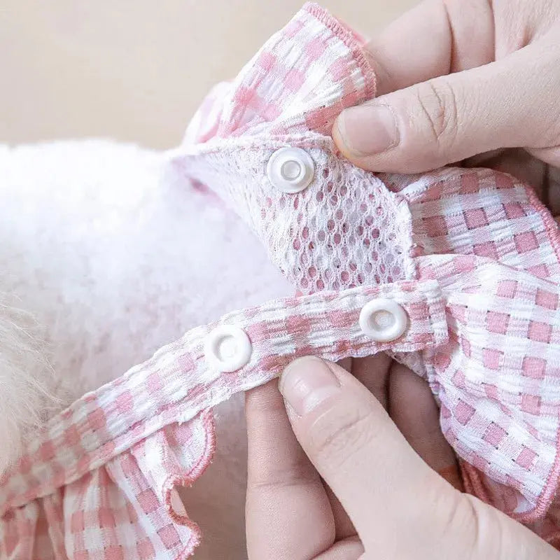 Washable Female Dog Diapers Suspenders Plaid Pet Physiological Pants Dog Shorts for Small Dogs Pet Products Cute Dog Underwear Nova Trendz