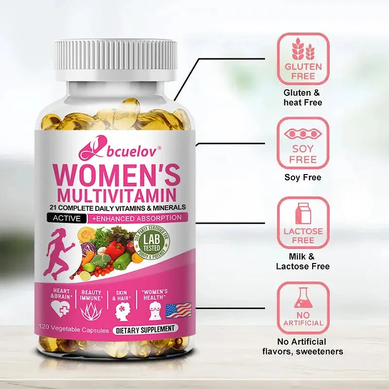 Multivitamin - Improves Nutrient Absorption, Heart Health, Natural Energy Support, Whole Food Supplement, Non-GMO, Gluten Free Nova Trendz