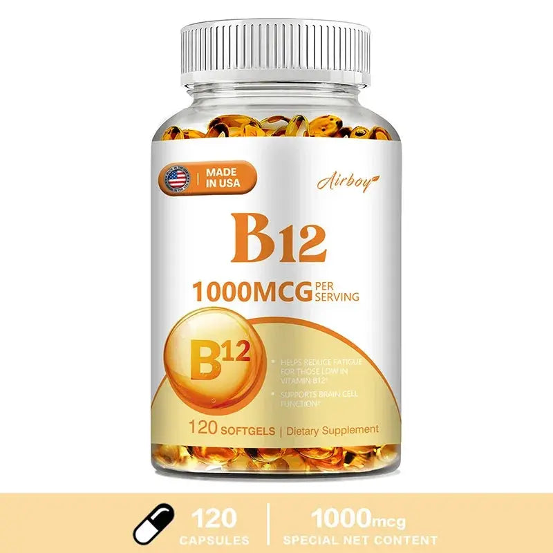 Vitamin B12 1000mcg - Supports Energy Metabolism, Mood and Nervous System Health Nova Trendz