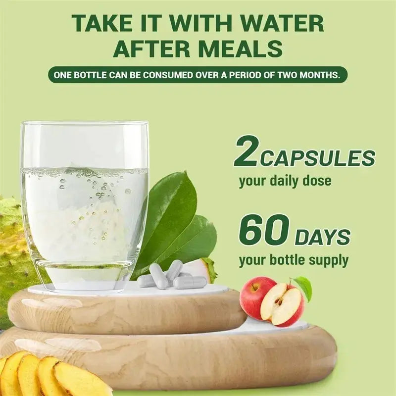 24-In-1 Soursop Supplement - Improve Skin Health, Promote Energy, Immunity, Promote Digestion, Maintain Overall Health Nova Trendz