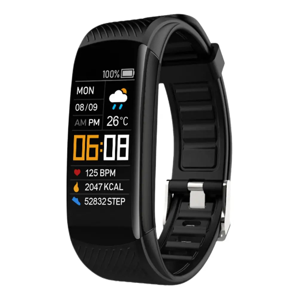 Smart Watch Waterproof Sport Smartwatch Heart Rate/Blood Pressure/Blood Oxygen Monitor USB Direct Charging for Outdoor Exercises Nova Trendz