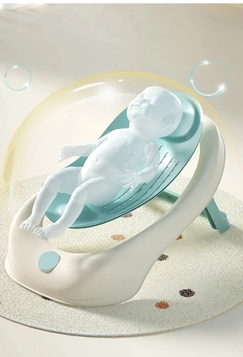 Simple Baby Bath Tub Rack Foldable Bathtub for Babies Bathtubs Anti Slip Holder Newborn Shower Net Seat Infants Care Accessories Nova Trendz
