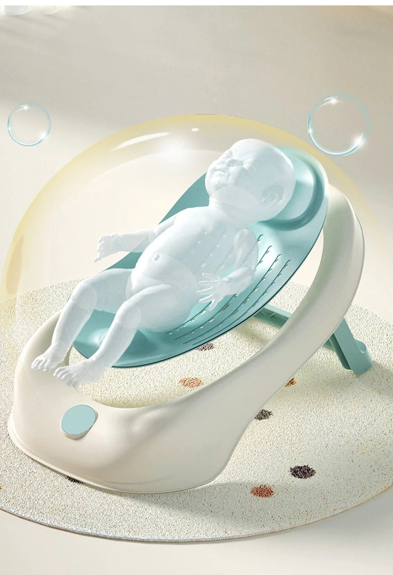 Simple Baby Bath Tub Rack Foldable Bathtub for Babies Bathtubs Anti Slip Holder Newborn Shower Net Seat Infants Care Accessories