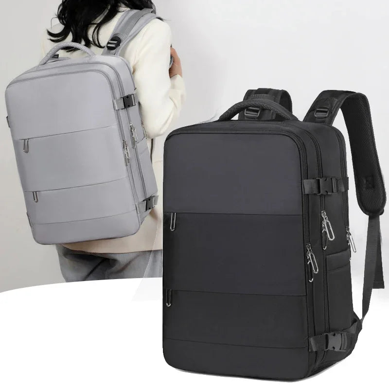 Mummy Bag Nappy Backpack Large Capacity Multifunction Cabin Bag with Shoe Storage Multilayer Separation Waterproof Diaper Bags