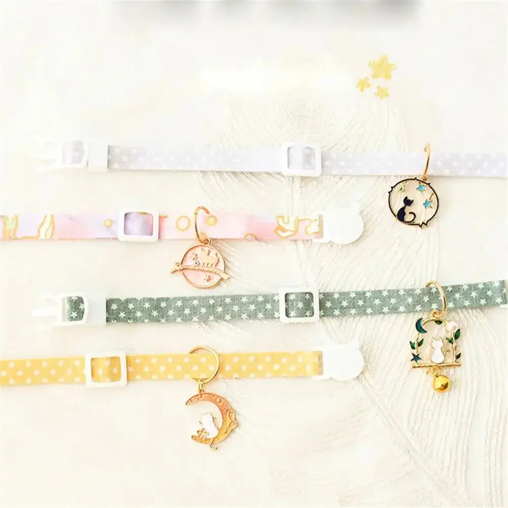 1PC Cute Kitten Collar Pet Cat Safety Necklace Breakaway Adjustable Cats Collar Puppy Collar Cat Pendant Puppy Cat Pet Supplies Nova Trendz