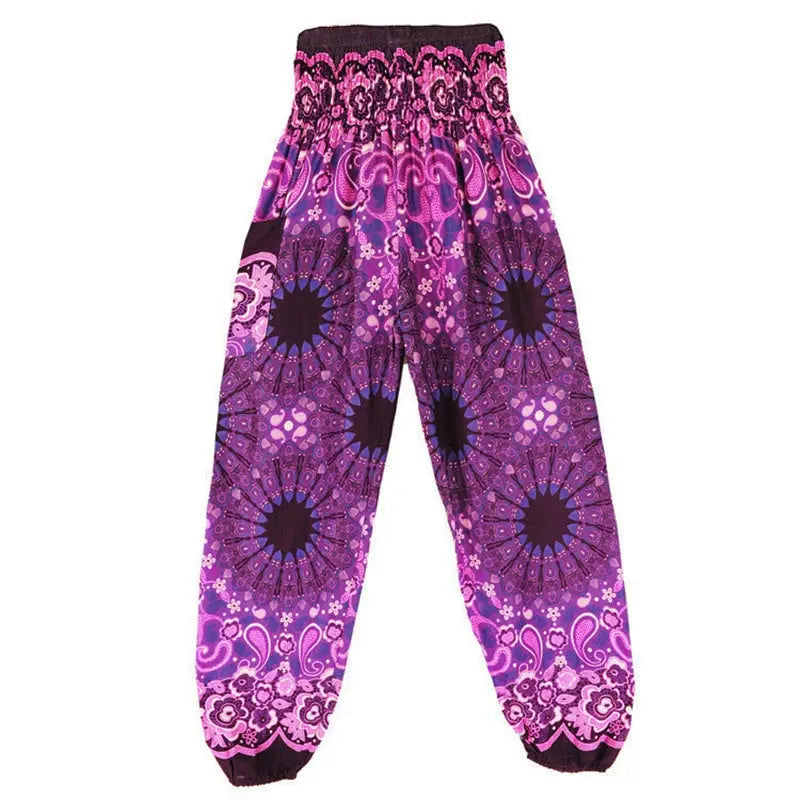 Yoga Pants Women Hippie Harem Printed Leggings Boho High Waisted Pantalone De Mujer Cintura Alta Calca Feminina Beach - Nova Trendz