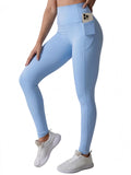 High Waist Ankle-Length Yoga Pants with Phone Pocket, High Stretch Butt Lifting & Tummy Control, Breathable Soft Gym Leggings Nova Trendz