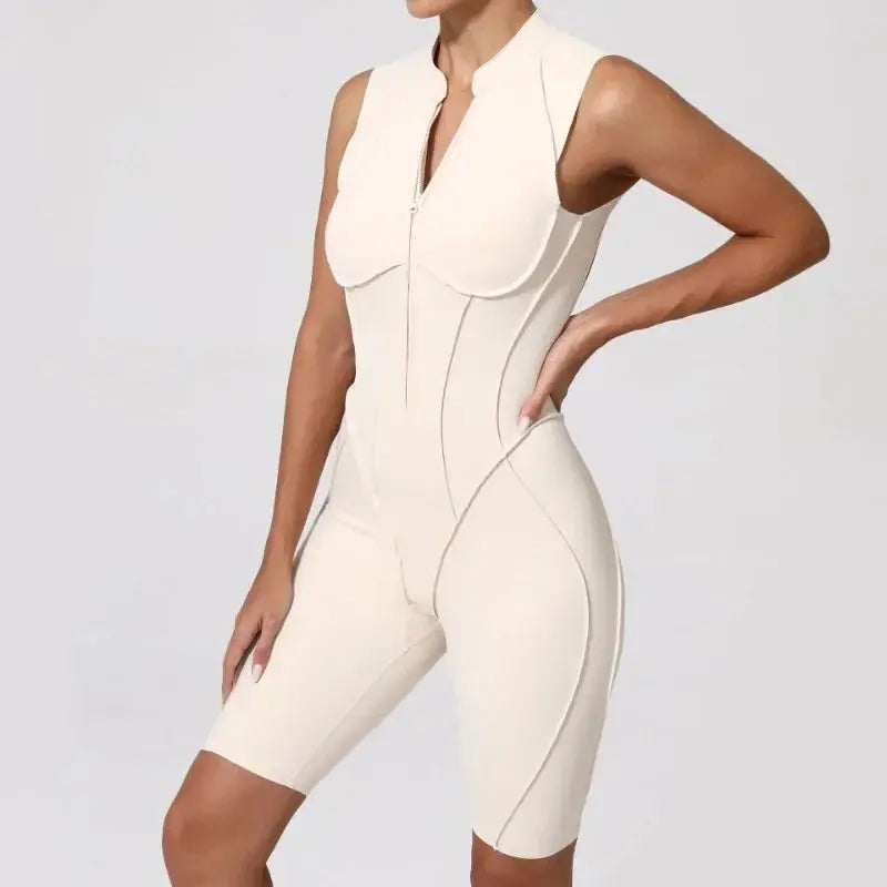 New Seamless Yoga Jumpsuits Sports Fitness Hip-lifting Backless Skinny Zipper One-Piece Workout Clothing Gym Bodysuit for Women - Nova Trendz