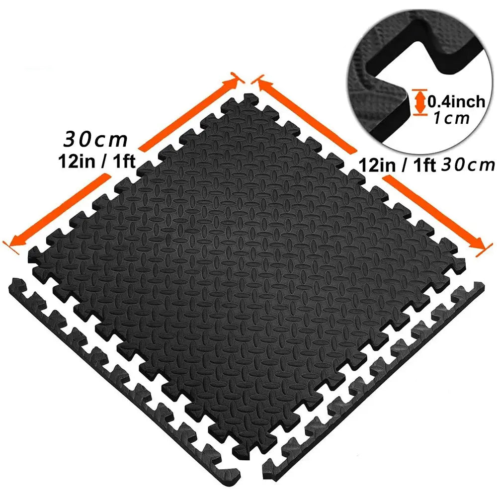 Puzzle Fitness Mat EVA Interlocking Foam Floor Tiles Sports Protection Yoga Home Gym Equipment Mat Non-Slip Floor Mat for Kids Nova Trendz