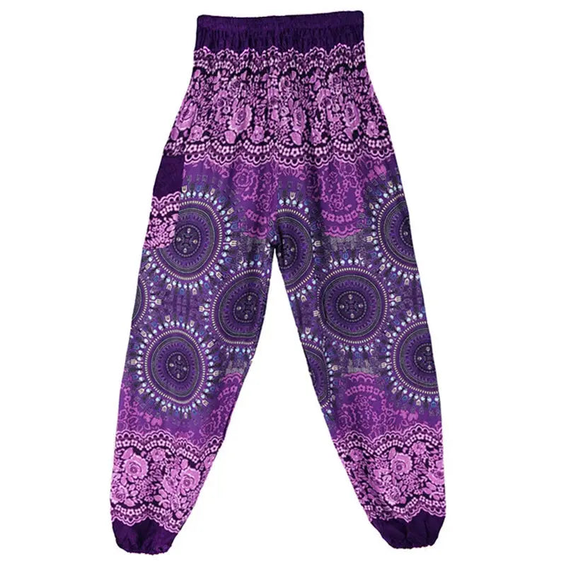 Yoga Pants Women Hippie Harem Printed Leggings Boho High Waisted Pantalone De Mujer Cintura Alta Calca Feminina Beach - Nova Trendz