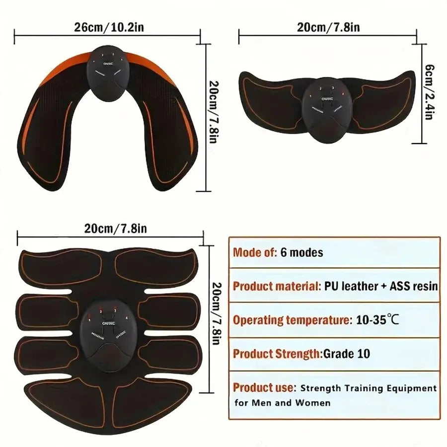 Abs Stimulator, Abdominal Toning Workout for Abdomen/Arm/Leg,Workout Equipment for Men Women ﻿ Nova Trendz
