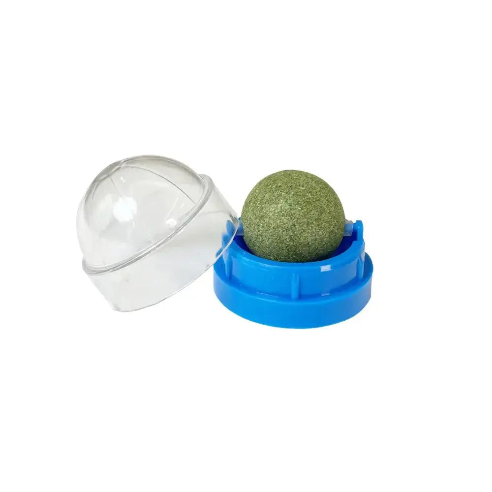 Natural Catnip Cat Wall Stick-on Ball Toy Scratchers Treats Healthy Natural Removes Balls to Promote Digestion Cat Grass Snack - Nova Trendz