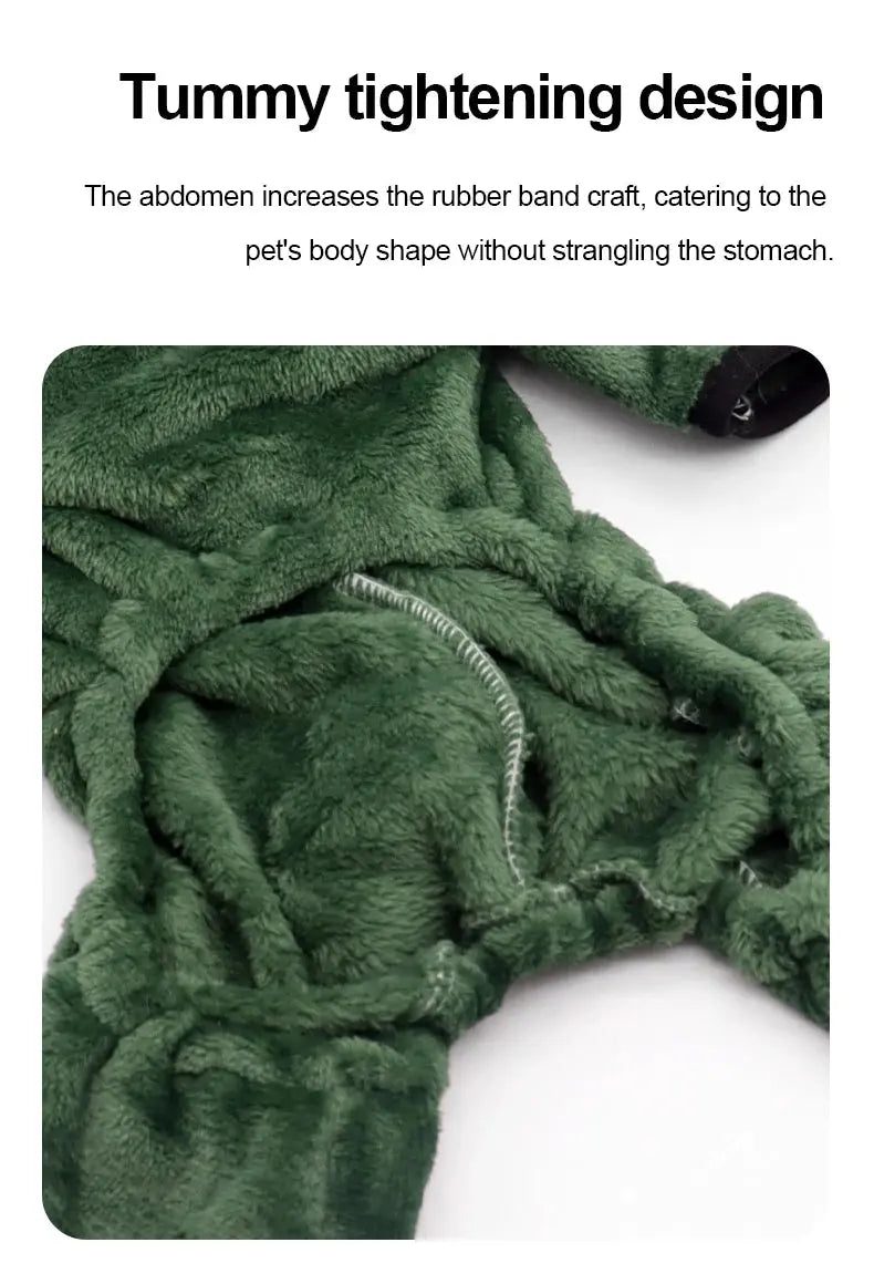 Pet Cat Dog Halloween Dog Clothes for Small Dogs Funny Dinosaur Cosplay Costume Winter Warm Cat Coat Fleece Hoodies Sweater Nova Trendz