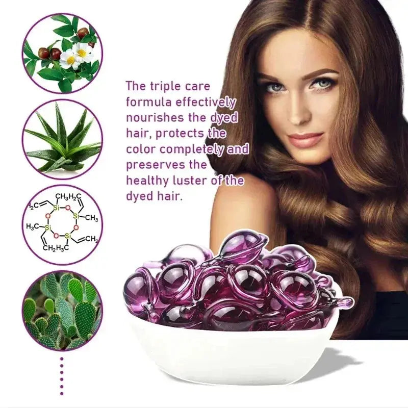 Hair Vitamin Capsule Keratin Oil Fast Restore Soft Smooth Shiny Hair Care Nourish Repair Hair Damaged Splitting Treatment Produc - Nova Trendz