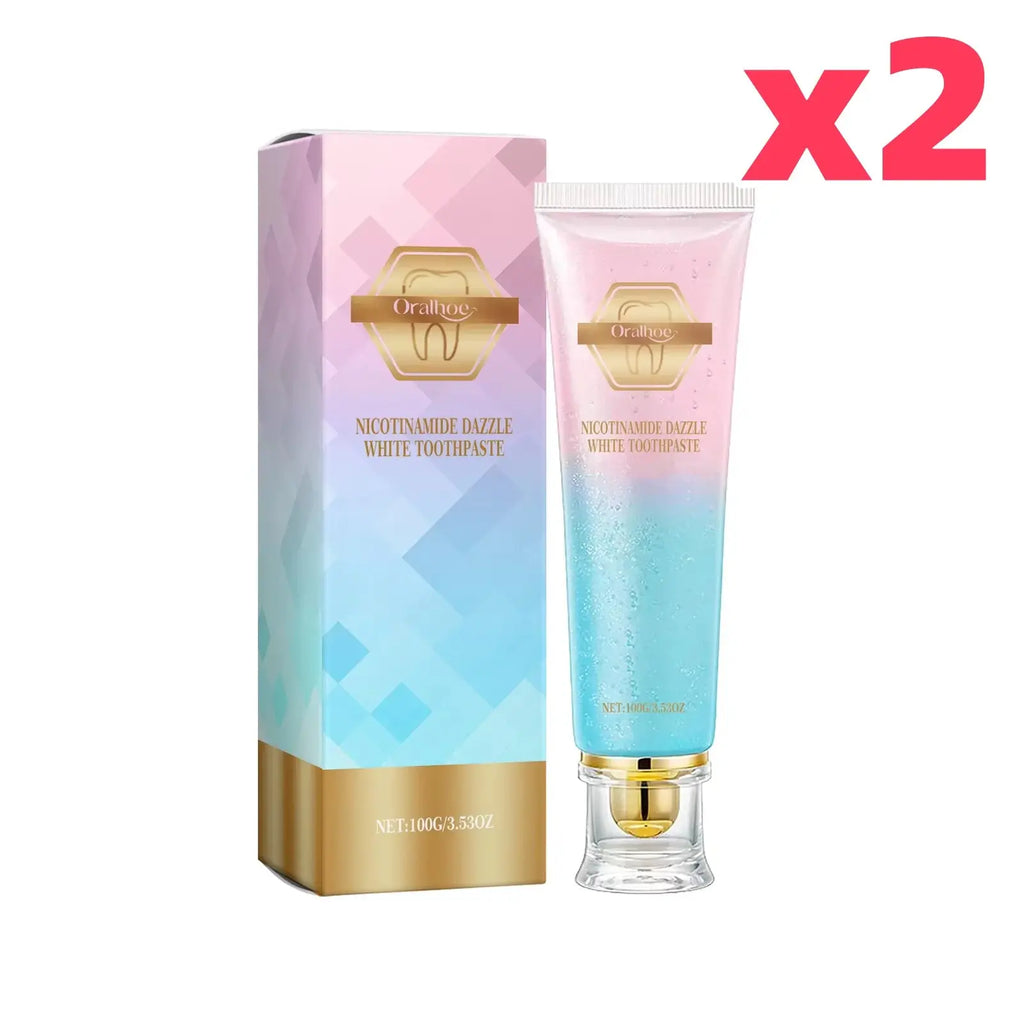 Niacinamide Whitening Toothpaste Dental Stains Removing Prevent Bad Breath Oral Cleaning Refreshing Reduces Plaque Toothpaste - Nova Trendz