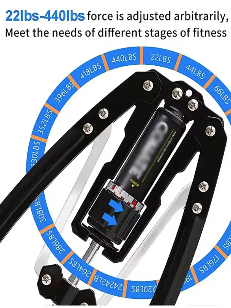 Arm Exerciser Adjustable Pressure 22-440lbs Forearm Workout Equipment Chest Expander Muscle Strength Trainer Home Gym Equipment Nova Trendz