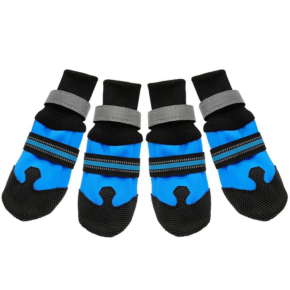 4pcs Waterproof Winter Pet Dog Shoes Anti-slip Snow Pet Boots Paw Protector Warm Reflective For Medium Large Dogs Labrador Husky Nova Trendz