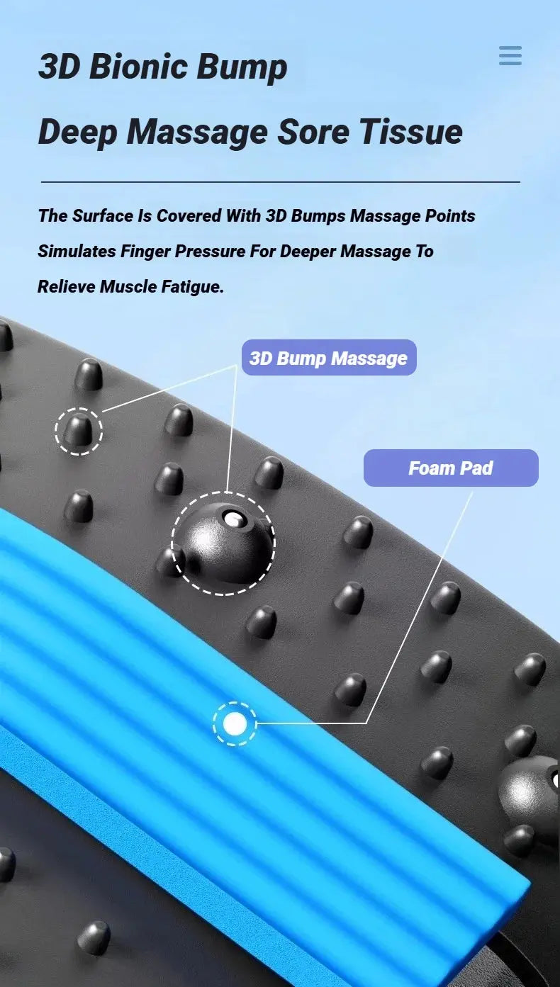 Back Massager Stretch Lumbar Support Relaxation Spine Pain Relief Vertebral Relaxer Stretches The Lower Traction Corrects Waist - Nova Trendz