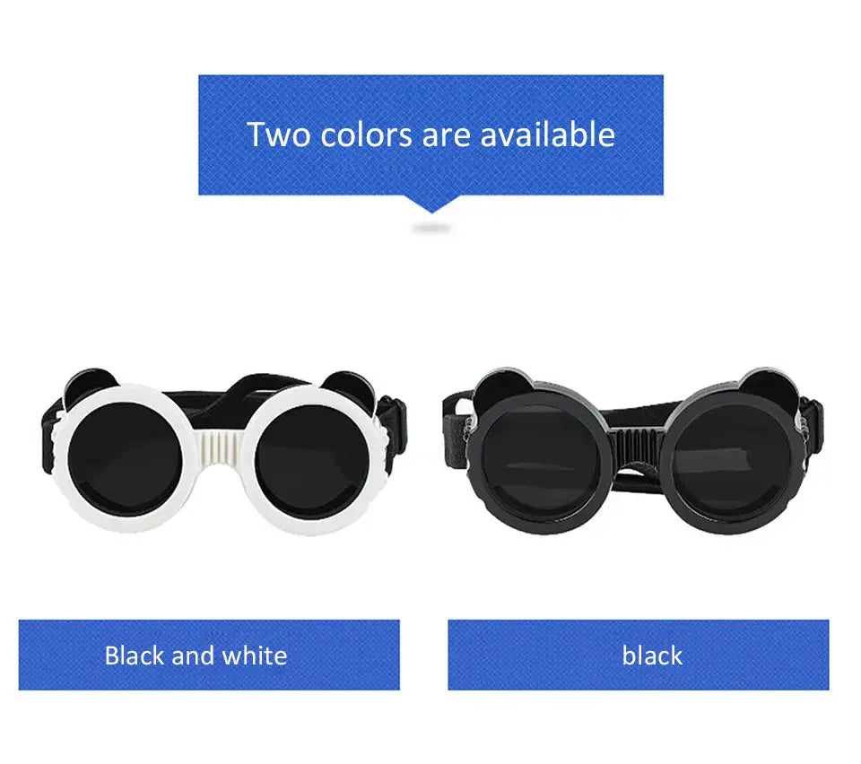 Dog Sunglasses Dog Goggles UV Protection Anti Wind/Dust Pet Eye Wear Protection with Adjustable Strap for Small or medium Dogs - Nova Trendz