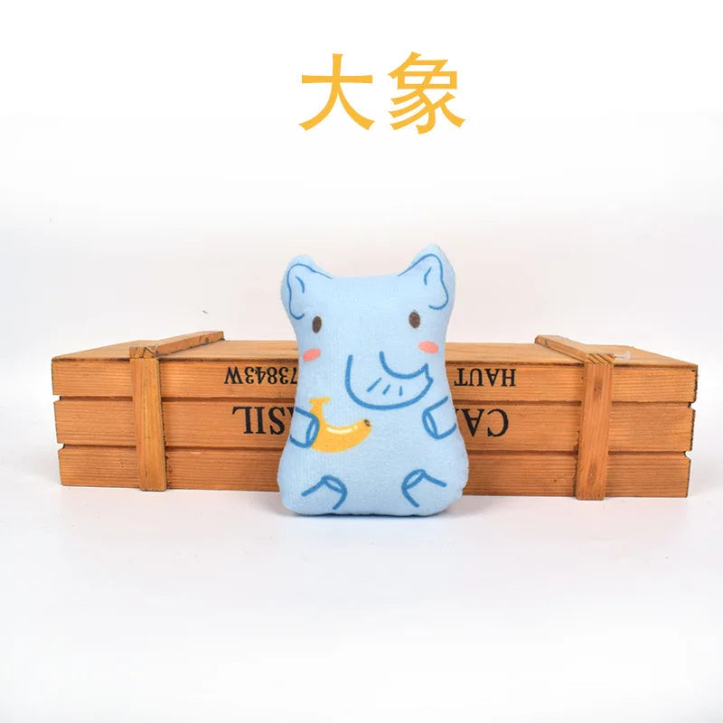 Dorakitten Catnip Toys for Indoor Cats - 5PCS Plush Cat Chew Toys Teething Interactive Catnip Filled Kitten Toy Soft Pet Toy