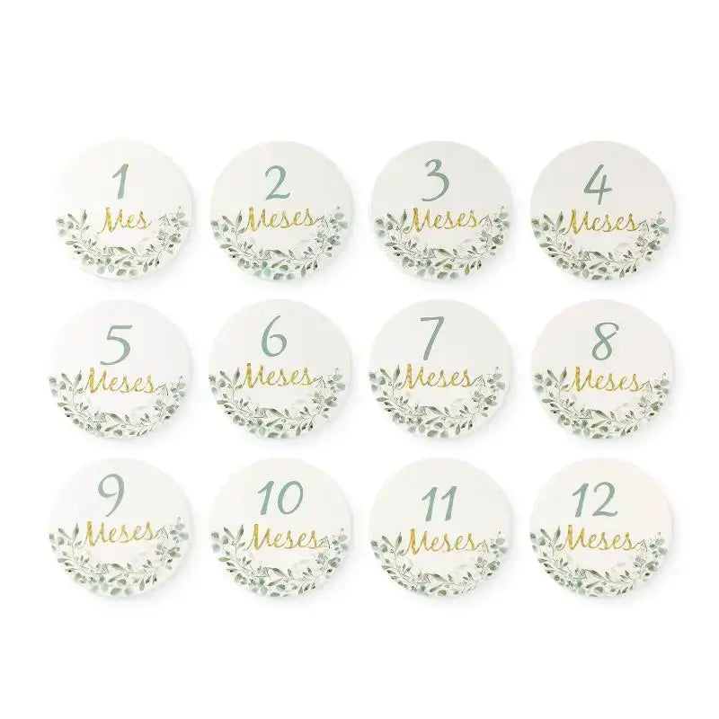 8pc/set Wooden Baby Milestone Card For Newborn Cute Cloud Shape Photography  Props Accessories Month Cards Sticker Newborn Gifts Nova Trendz