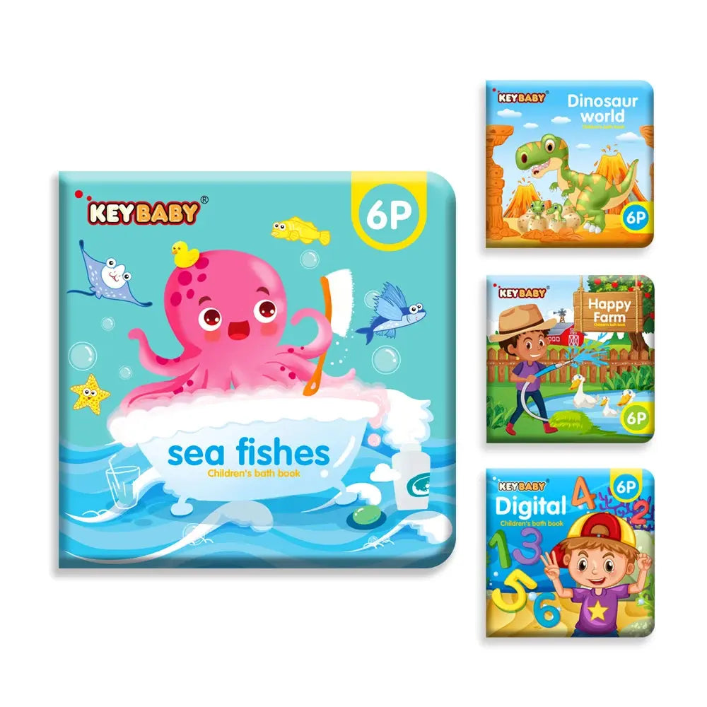Baby Bath Book Cognitive Early Education Books Unbreakable Children's Enlightenment Object Recognition Educational ToyStory Gift - Nova Trendz