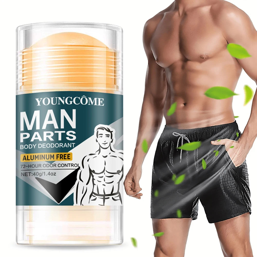 Men's Deodorizer Stick with 72 Hour Odor Control Removing Odor Increasing Favorability Refreshing Aroma Skincare Products