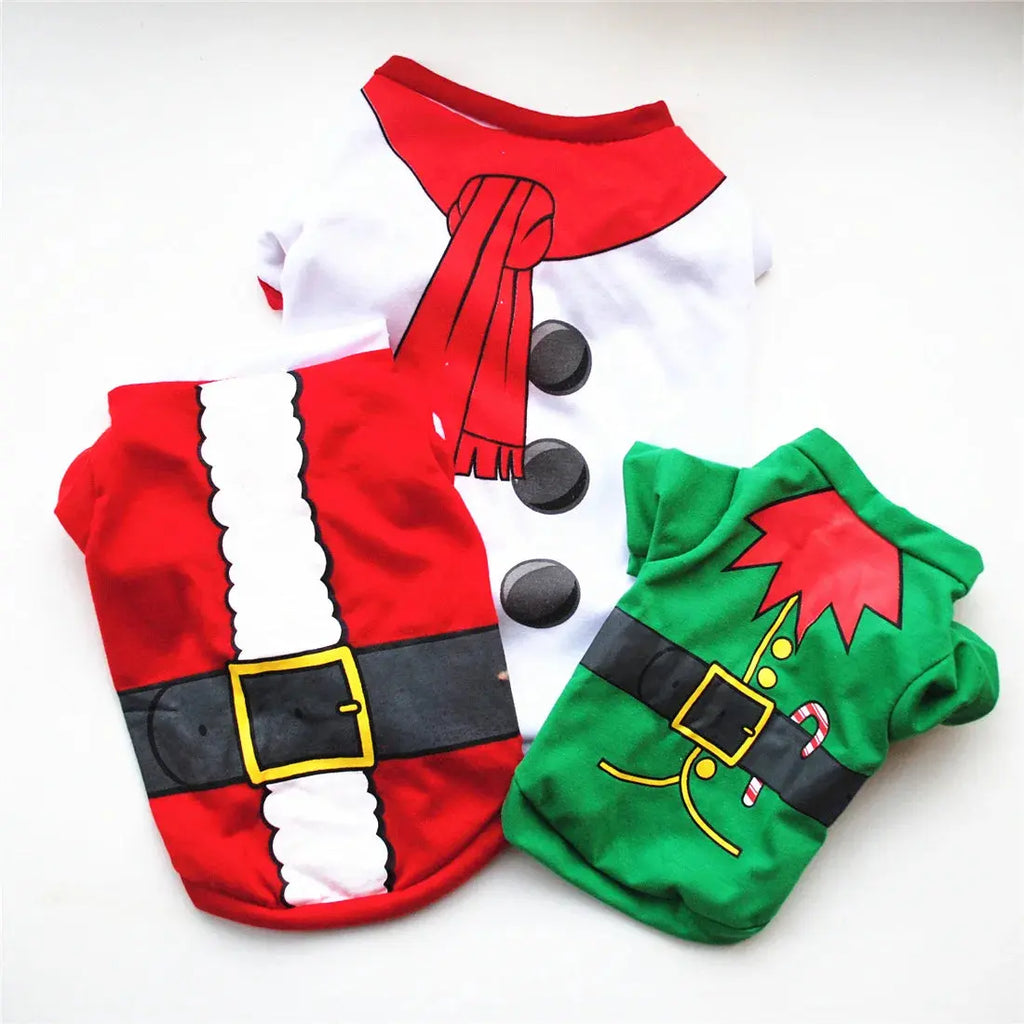 Christmas Dog Clothes New Year Pets Dogs Clothing For Small Medium Dogs Costume Chihuahua Pet Shirt Warm Dog Clothing Yorkshire Nova Trendz