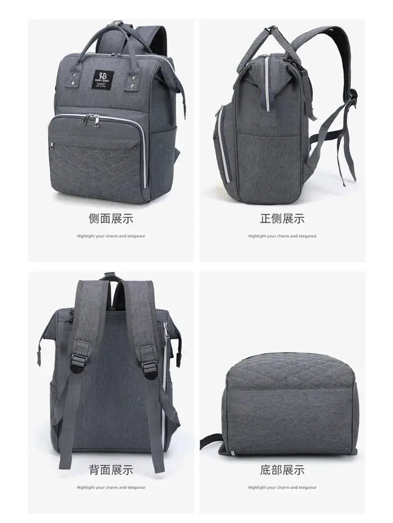 Multi-functional Mummy  Shoulder Storage Bag Out Fashion Mother USB Port Bag Large Capacity Backpack Baby Stroller Hanging Bag Nova Trendz
